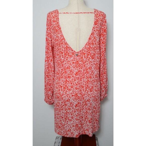 Billabong Red & White Floral Gauzy Dress Women’s Sz M
swimsuit Coverup - Picture 2 of 10